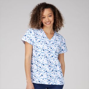 Top de cuello en V - CORAZONES BRISA DEL MAR