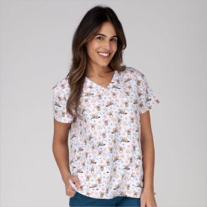 Top de cuello en V para mujer - KOALA DREAMS