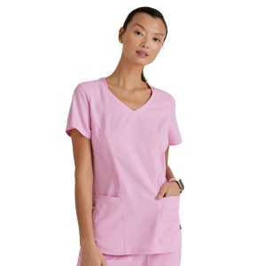 Blusa médica Carly para mujer - PINK LEMONADE